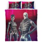 Housse De Couette Fortnite Skull Trooper Skin 03 Parure de lit Ensemble De Literie