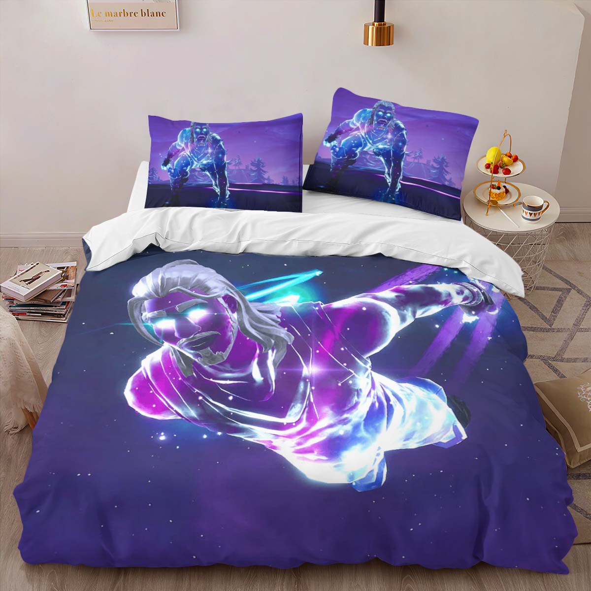Housse De Couette Skin Galaxie Fortnite 04 Parure de lit Ensemble De Literie – Image 2