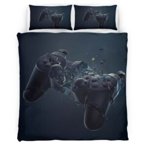 Housse De Couette Manette PlayStation 04 Parure de lit Ensemble De Literie