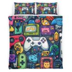 Housse De Couette Manette Xbox Parure de lit Ensemble De Literie