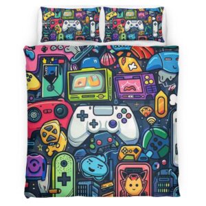 Housse De Couette Manette Xbox Parure de lit Ensemble De Literie