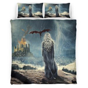 Housse De Couette Game of Thrones Daenerys Targaryen Mère des Dragons 27 Parure de lit Ensemble De Literie