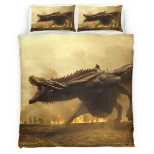 Housse De Couette Game of Thrones Dragon 34 Parure de lit Ensemble De Literie
