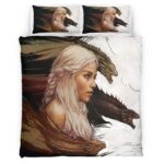Housse De Couette Game of Thrones Mère des Dragons 26 Parure de lit Ensemble De Literie