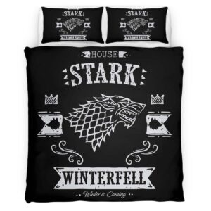 Housse De Couette Game of Thrones Maison Stark Parure de lit Ensemble De Literie