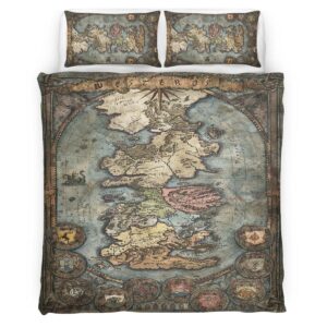 Housse De Couette Game of Thrones Carte 01 Parure de lit Ensemble De Literie