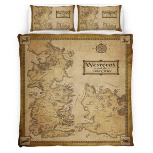 Housse De Couette Game of Thrones Carte 02 Parure de lit Ensemble De Literie