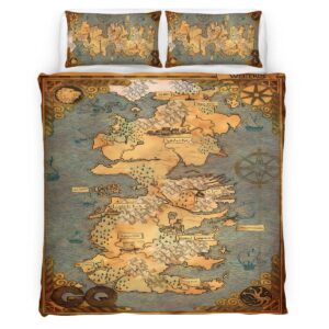 Housse De Couette Game of Thrones Carte 03 Parure de lit Ensemble De Literie