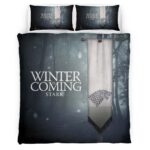 Housse De Couette Game of Thrones L’hiver arrive 15 Parure de lit Ensemble De Literie