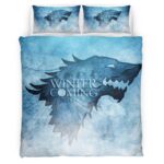 Housse De Couette Game of Thrones L’hiver arrive 44 Parure de lit Ensemble De Literie