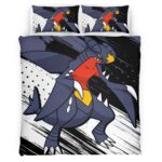 Housse De Couette Carchacrok Pokémon Parure de lit Ensemble De Literie