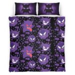 Housse De Couette Ectoplasma Pokémon 4 Parure de lit Ensemble De Literie