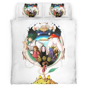 Housse De Couette Le Voyage de Chihiro Studio Ghibli 1001 Parure de lit Ensemble De Literie