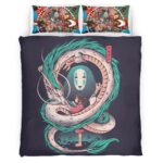 Housse De Couette Le Voyage de Chihiro Studio Ghibli 1003 Parure de lit Ensemble De Literie