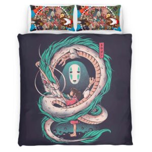 Housse De Couette Le Voyage de Chihiro Studio Ghibli 1003 Parure de lit Ensemble De Literie