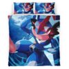 Housse De Couette Greninja Pokémon 4 Parure de lit Ensemble De Literie