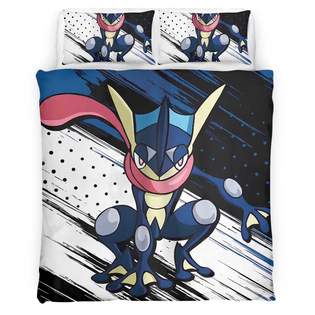 Housse De Couette Greninja Pokémon Parure de lit Ensemble De Literie