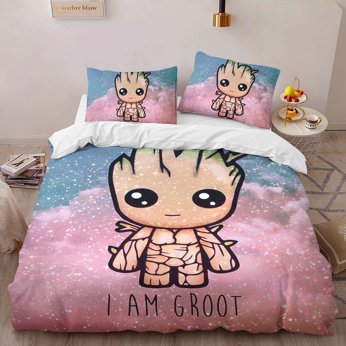 Housse De Couette Groot I Am Groot 2 Parure de lit Ensemble De Literie – Image 2