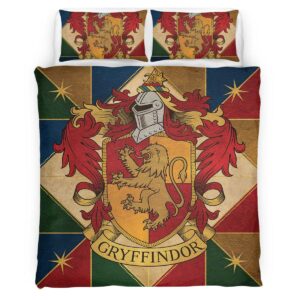 Housse De Couette Maison Gryffondor Harry Potter 04 Parure de lit Ensemble De Literie