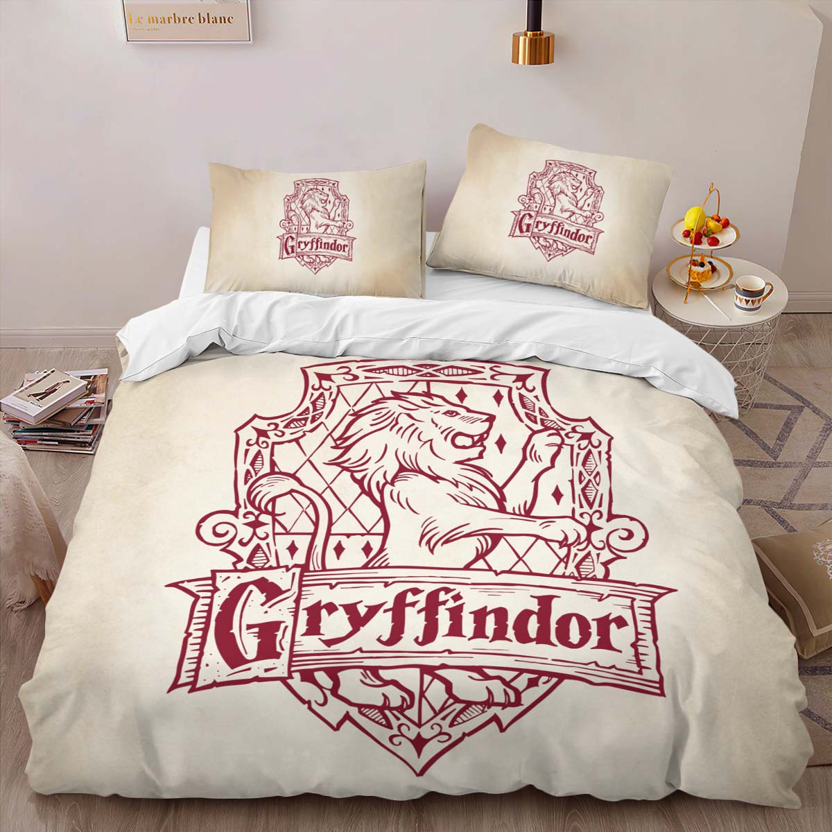 Housse De Couette Maison Gryffondor Harry Potter 09 Parure de lit Ensemble De Literie – Image 2