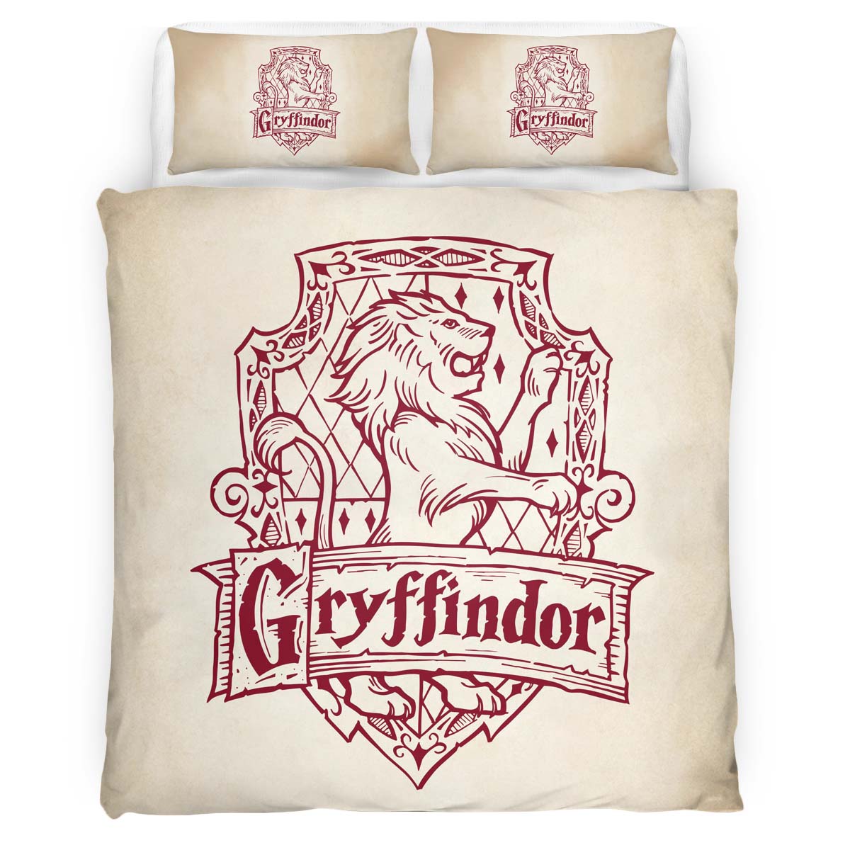 Housse De Couette Maison Gryffondor Harry Potter 09 Parure de lit Ensemble De Literie