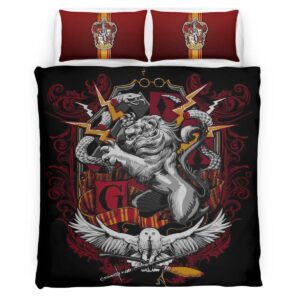Housse De Couette Maison Gryffondor Harry Potter 11 Parure de lit Ensemble De Literie