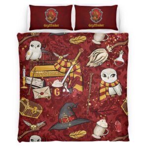 Housse De Couette Maison Gryffondor Harry Potter 15 Parure de lit Ensemble De Literie
