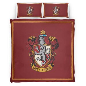 Housse De Couette Logo Maison Gryffondor Harry Potter Parure de lit Ensemble De Literie