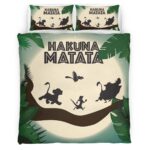 Housse De Couette Hakuna Matata Le Roi Lion Personnages 1 Parure de lit Ensemble De Literie