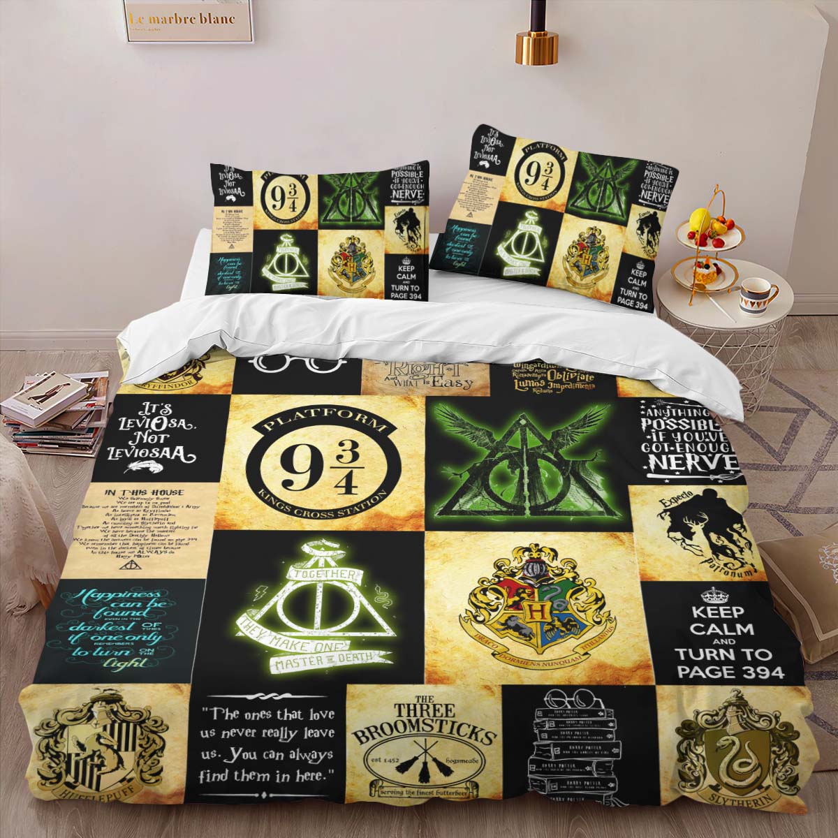 Housse De Couette Harry Potter 2 Parure de lit Ensemble De Literie – Image 2