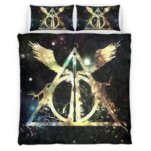 Housse De Couette Harry Potter Always Vif d’Or Parure de lit Ensemble De Literie