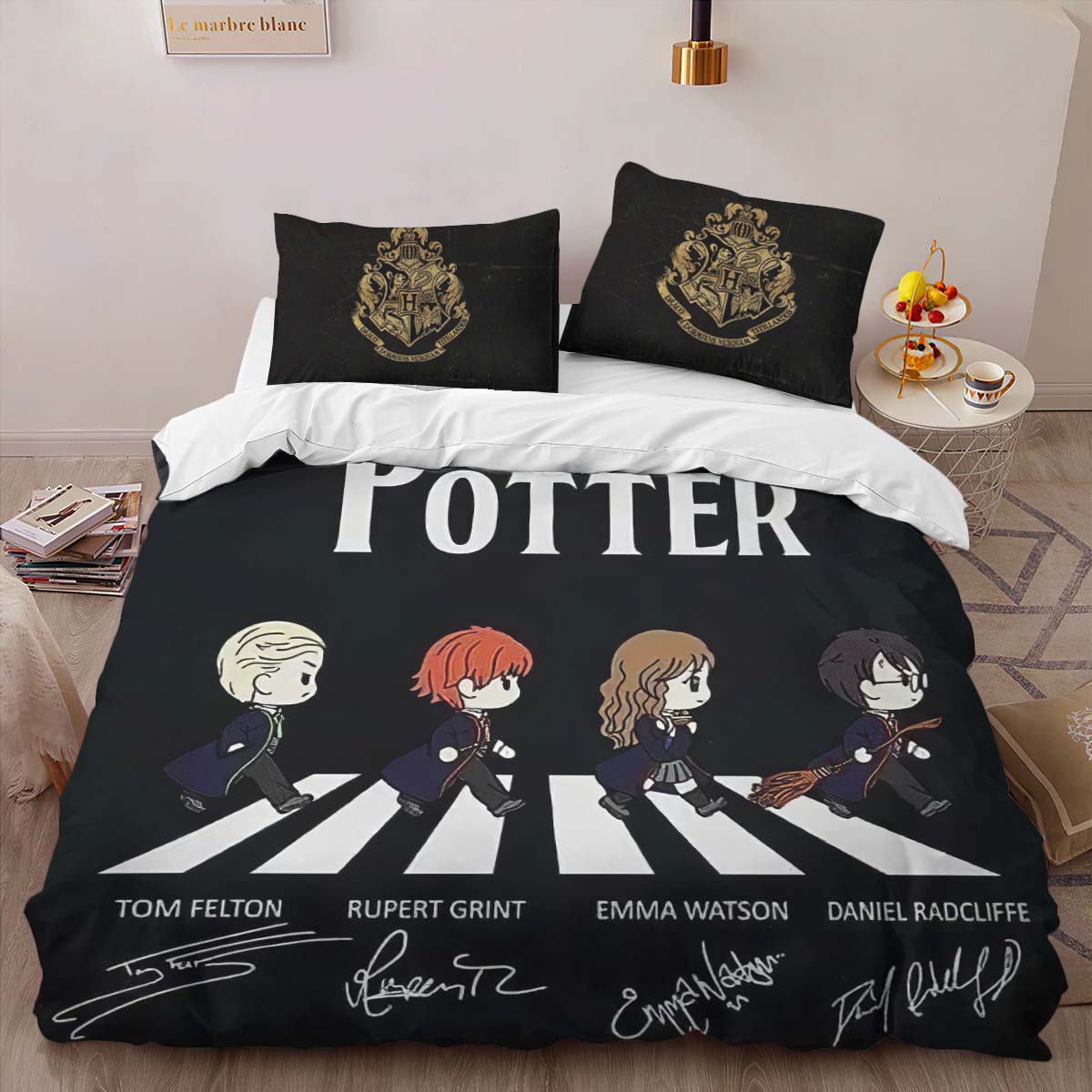 Housse De Couette Personnages Harry Potter 1 Parure de lit Ensemble De Literie – Image 2