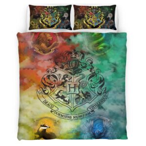 Housse De Couette Poudlard Harry Potter 1 Parure de lit Ensemble De Literie