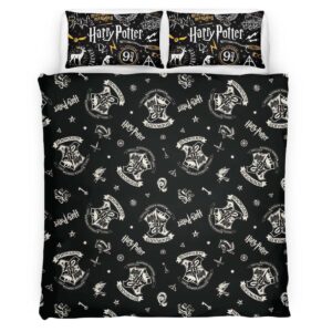 Housse De Couette Harry Potter École de Poudlard 13 Parure de lit Ensemble De Literie