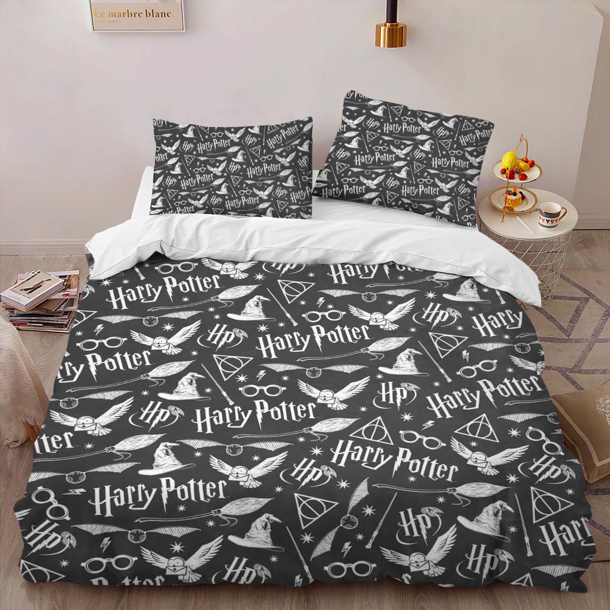 Housse De Couette Harry Potter École de Poudlard 14 Parure de lit Ensemble De Literie – Image 2