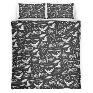 Housse De Couette Harry Potter École de Poudlard 14 Parure de lit Ensemble De Literie