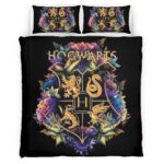 Housse De Couette Harry Potter École de Poudlard 6 Parure de lit Ensemble De Literie