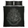 Housse De Couette Logo École de Poudlard Harry Potter 03 Parure de lit Ensemble De Literie