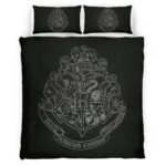 Housse De Couette Logo École de Poudlard Harry Potter 03 Parure de lit Ensemble De Literie