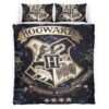 Housse De Couette Logo École de Poudlard Harry Potter Art Parure de lit Ensemble De Literie