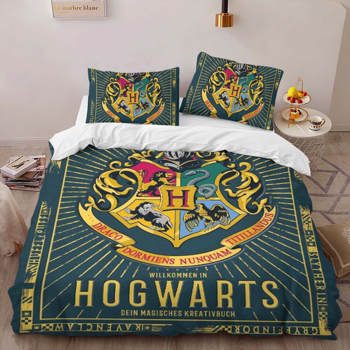 Housse De Couette Harry Potter Poudlard Style Spécial 02 Parure de lit Ensemble De Literie – Image 2