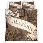 Housse De Couette Carte du Maraudeur Personnalisée Harry Potter Parure de lit Ensemble De Literie