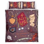 Housse De Couette Symboles Harry Potter – Chouette, Choixpeau, Lettre Parure de lit Ensemble De Literie