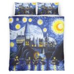Housse De Couette Harry Potter Style Van Gogh Parure de lit Ensemble De Literie