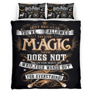 Housse De Couette Harry Potter « Sors ta baguette » Parure de lit Ensemble De Literie