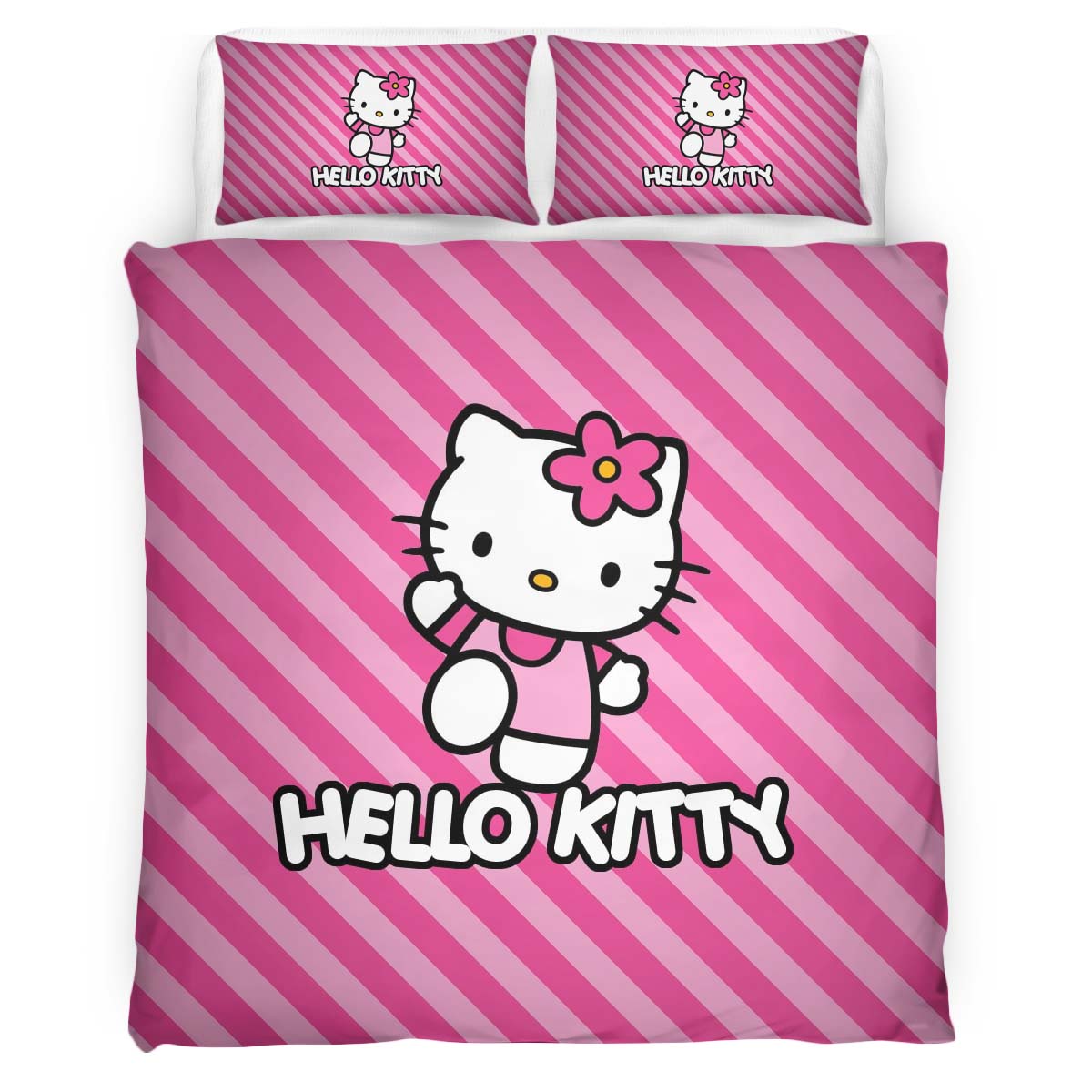 Housse De Couette Hello Kitty 02 Parure de lit Ensemble De Literie