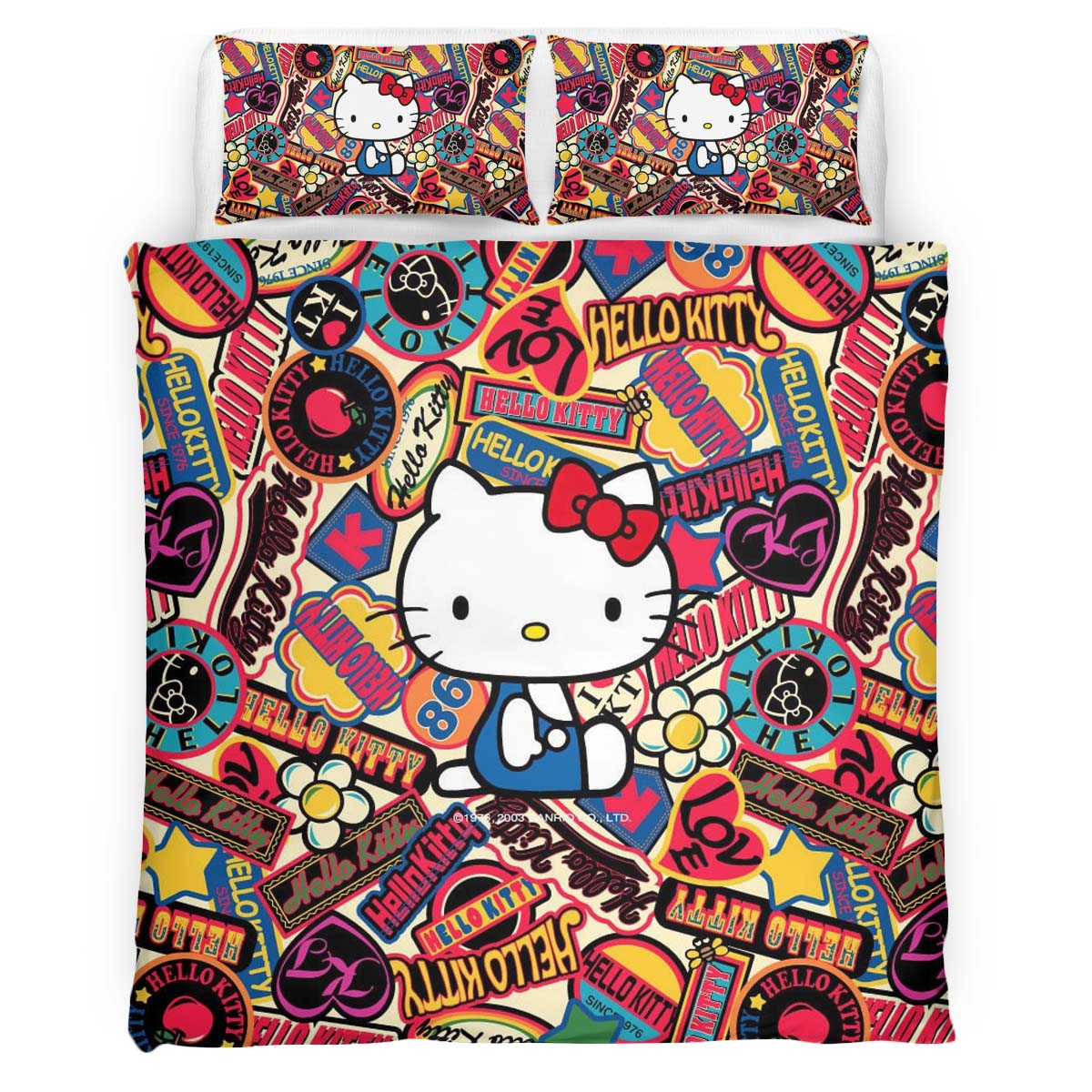 Housse De Couette Hello Kitty 03 Parure de lit Ensemble De Literie