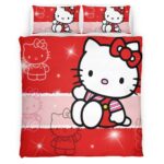 Housse De Couette Hello Kitty 05 Parure de lit Ensemble De Literie