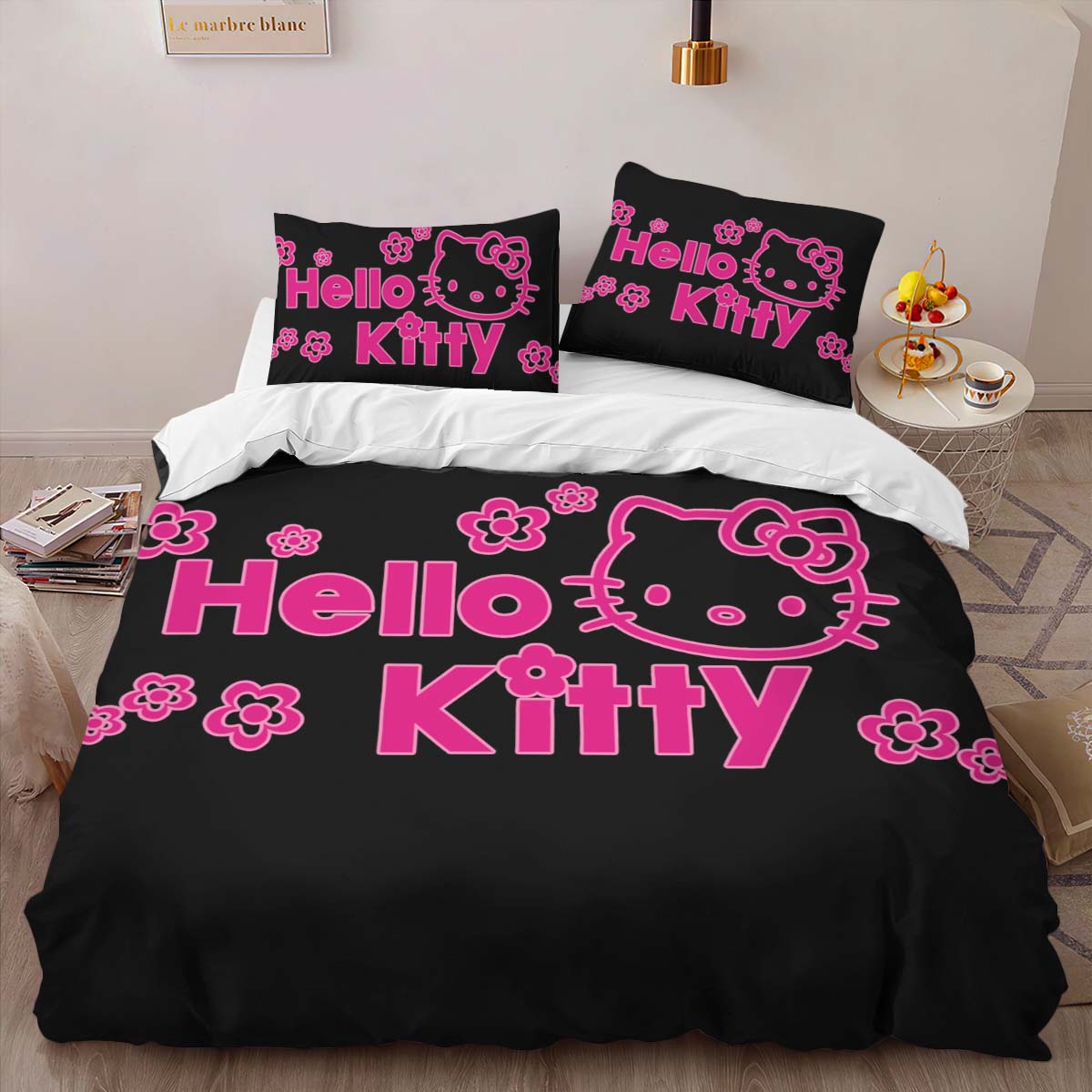 Housse De Couette Hello Kitty 09 Parure de lit Ensemble De Literie – Image 2
