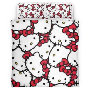 Housse De Couette Hello Kitty 12 Parure de lit Ensemble De Literie